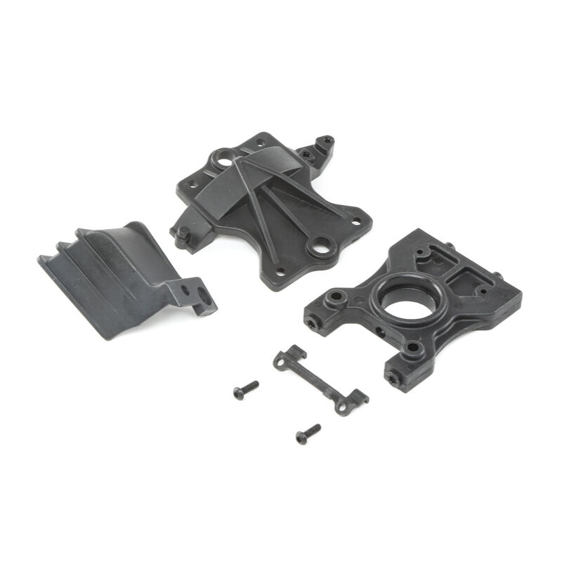 Losi Center Diff Standoff,TopPlate,& Gear Cover: DBXL-E