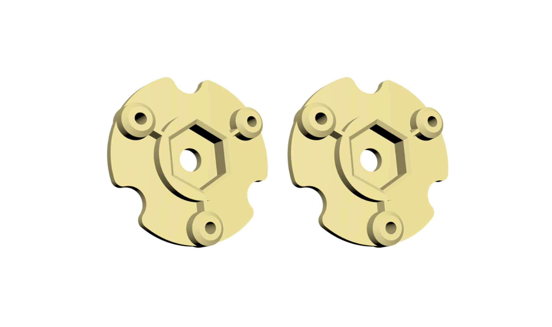 Amewi Radnabe 2 Stueck fuer 8x8 Truck sand - RC-Zubehoer