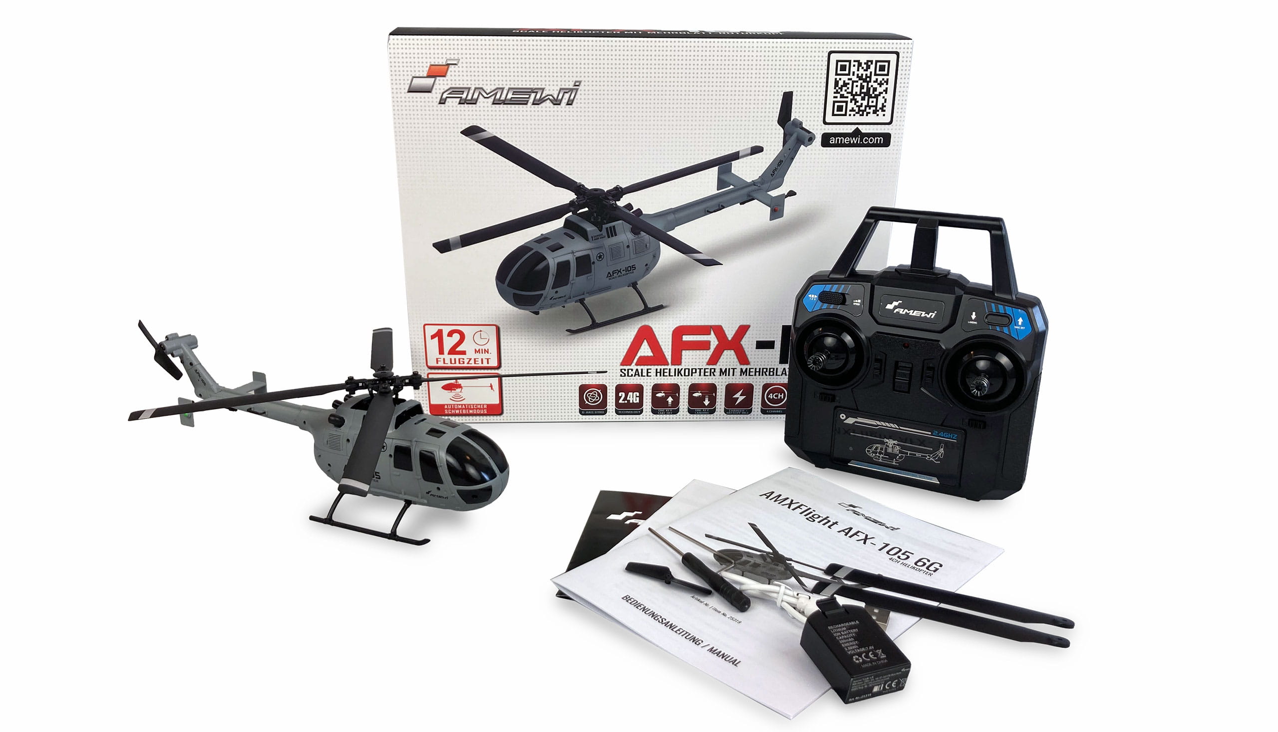AMEWI AFX 105 4 Kanal Hubschrauber RTF amewi afx 104 hubschrauber