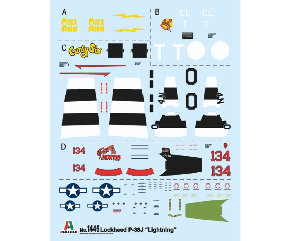 Italeri 1:72 US P-38J Lightning