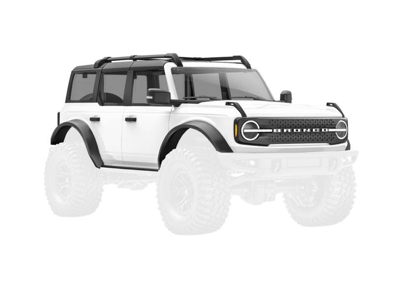 Traxxas Crawler Karosserie TRX-4M Bronco weiss komplett - RC-Zubehoer