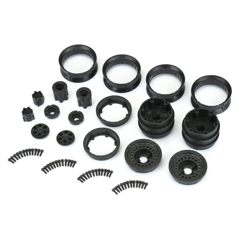 Proline Carbine 1.9 Black Dually Wheels for Crawlers F/R Proline Carbine 1.9 Black Dually Wheels for Crawlers F/R