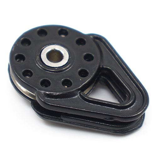 Thicon Scale Umlenkrolle fuer Seilwinden aus Stahl schwarz - RC-Zubehoer