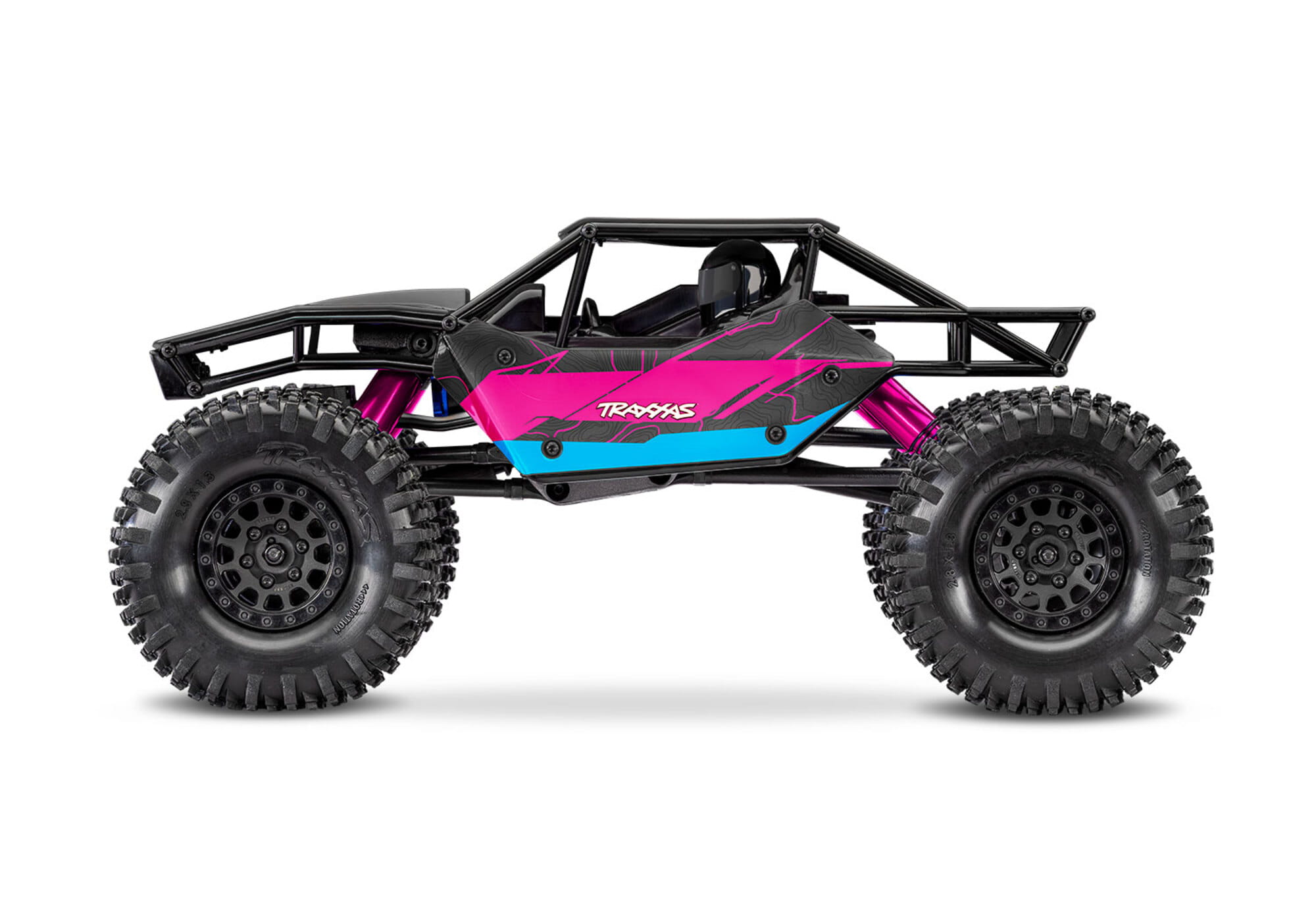 Traxxas TXC-4M Extreme Crawler Pink 1_18 Brushless 4WD RTR mit 3S LiPo Akku und USB-Ladegeraet