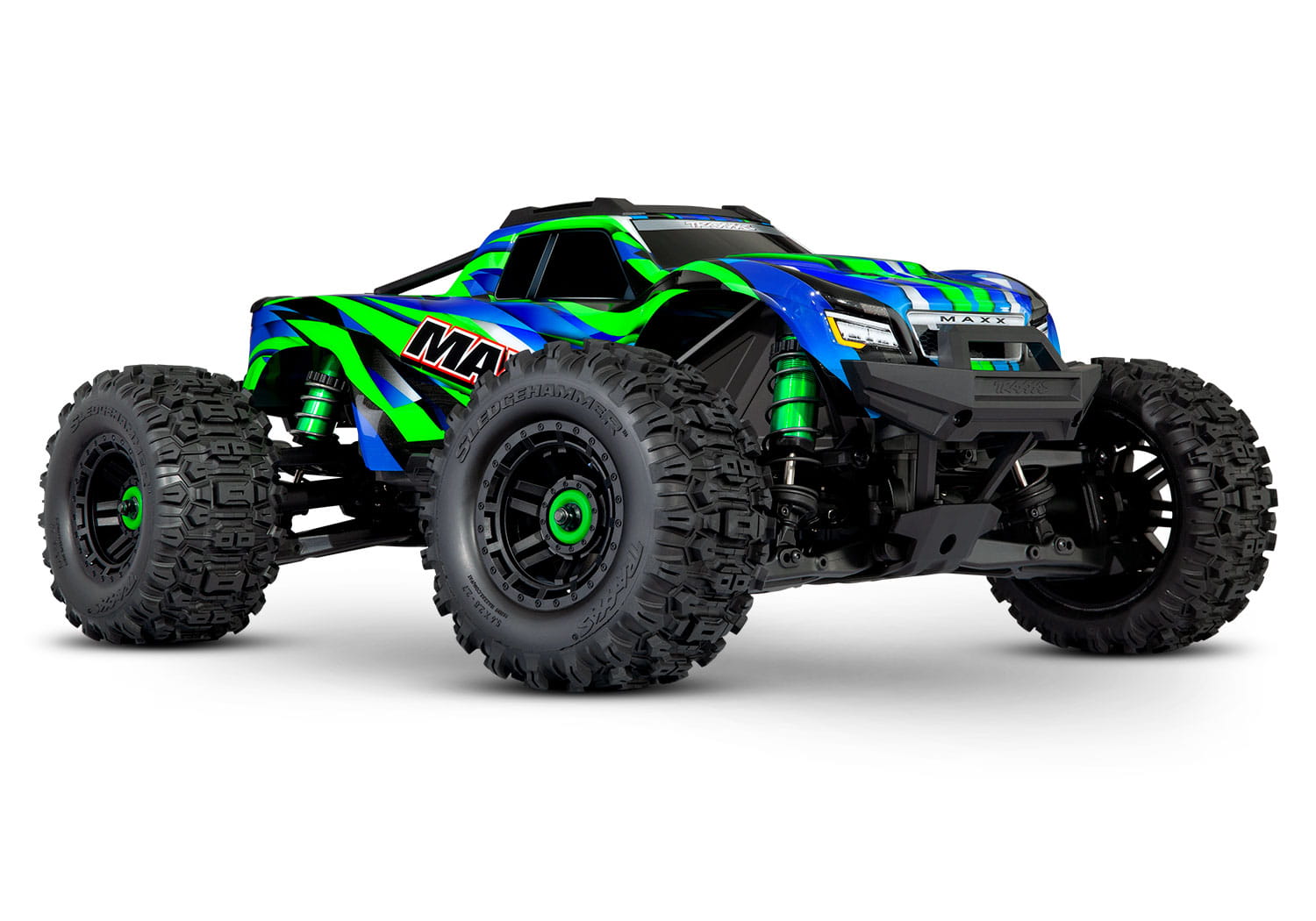 Traxxas 1:10 Wide MAXX RTR TSM SR VXL 4S Brushless Monstertruck Grün Traxxas 1:10 Wide MAXX RTR TSM SR VXL 4S Brushless Monstertruck Grün