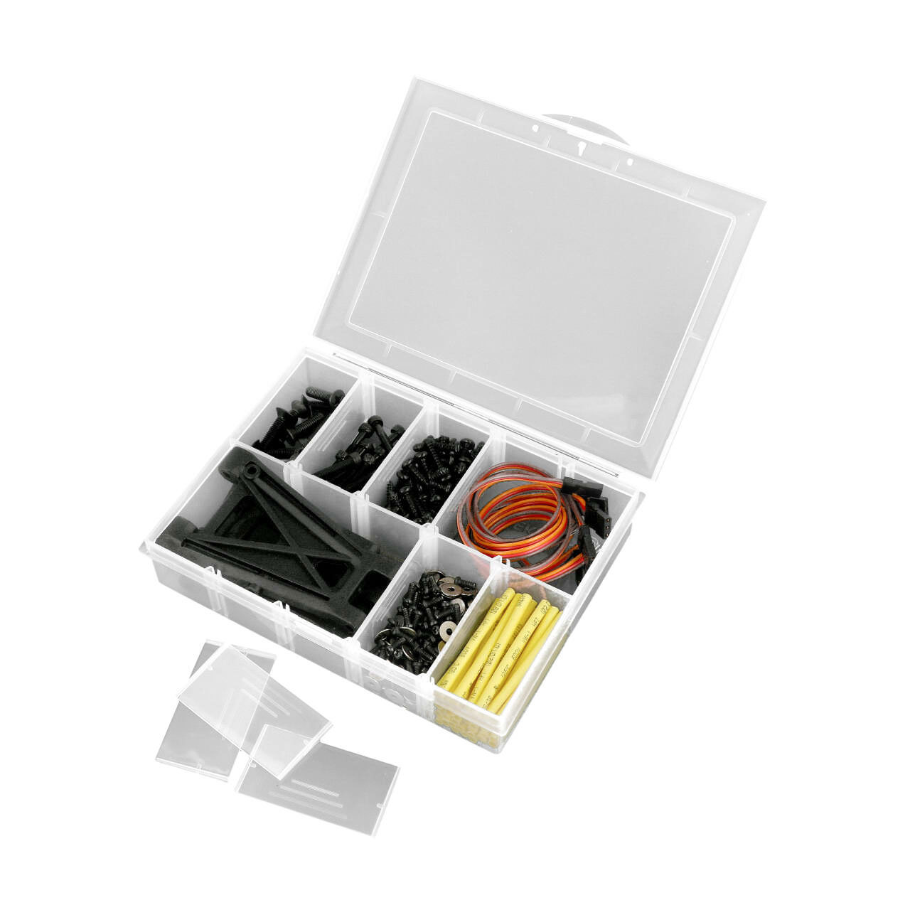 Robitronic Sortierkasten 10 Faecher variabel 134x100x29mm - RC-Zubehoer