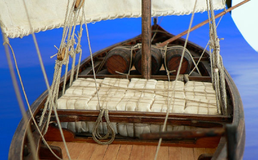 Knarr Wikingerschiff 1_35 Bausatz - Historischer Frachtkahn aus dem 11. Jahrhundert - RC-Zubehoer