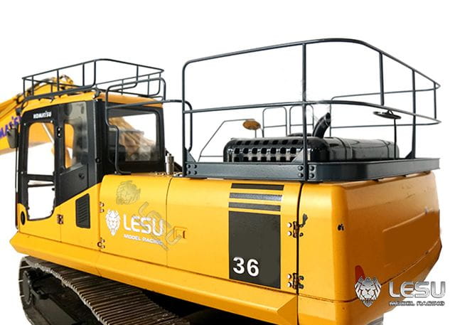 Lesu Gelaender-Set aus Edelstahl fuer 36t-Bagger 58300 - RC-Zubehoer