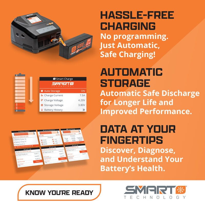 Spektrum Smart Bundle für ARRMA GROM mit Akku und Ladegerät