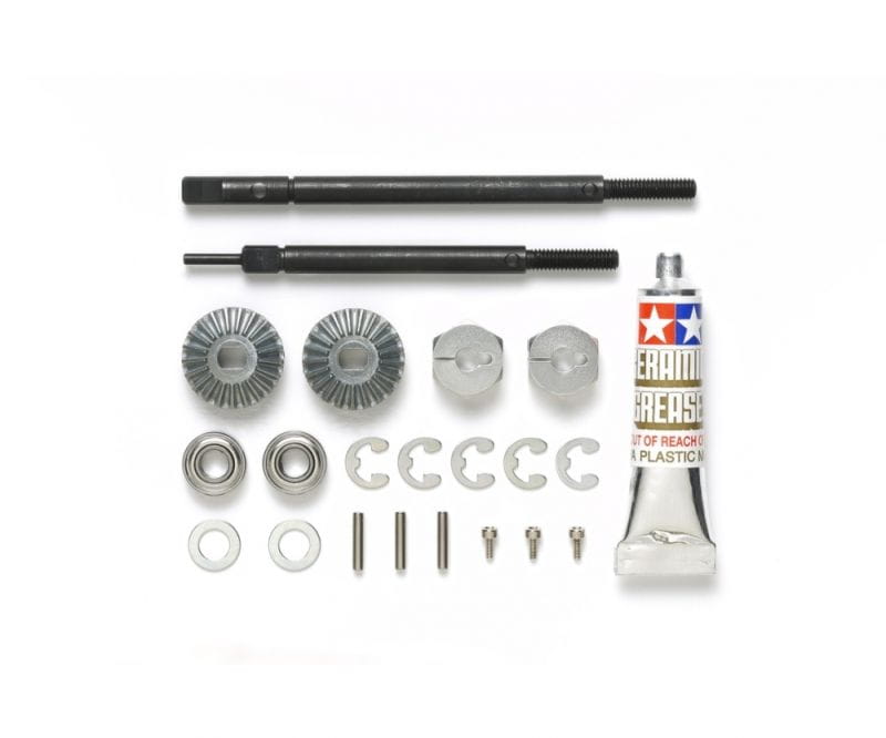 Ruedas Traseras De Aluminio Para Camiones Tamiya 1/14 - 2 Pares, Plateadas, 9 Agujeros